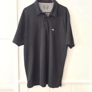 Quiksilver Men's Polo Shirt Black XXL Waterman Collection